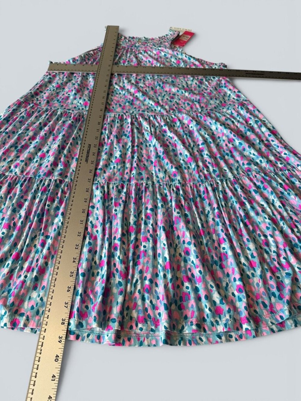 Lilly Pulitzer JERRICA Tiered Mini Dress Multi HOTTIE DOTTIE XL $118 NEW w/Tags - Picture 7 of 7
